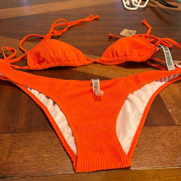 Bright Orange Pink bikini set 2X - Picture 1 of 7